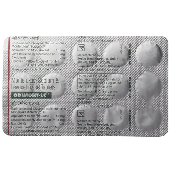 odimont lc tablet 15's
